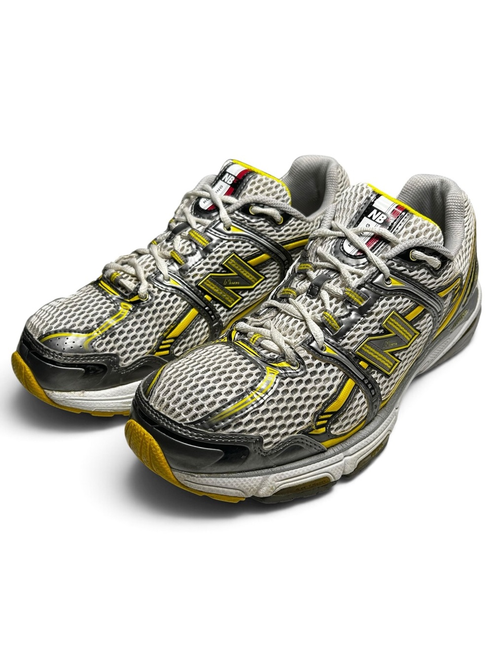 Y2K New Balance 1063 Tech Mesh Running Shoes Silver Yellow Mens 11 MR1063CU